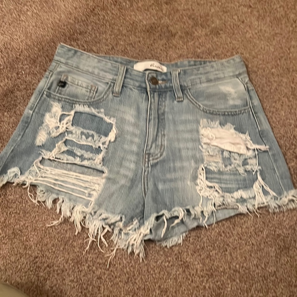 Distressed KanCan Jean shorts